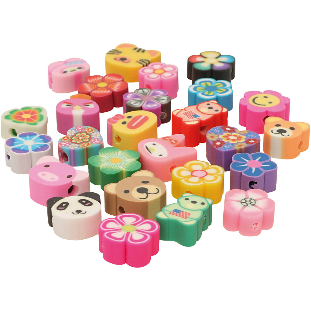 Animal and flower beads