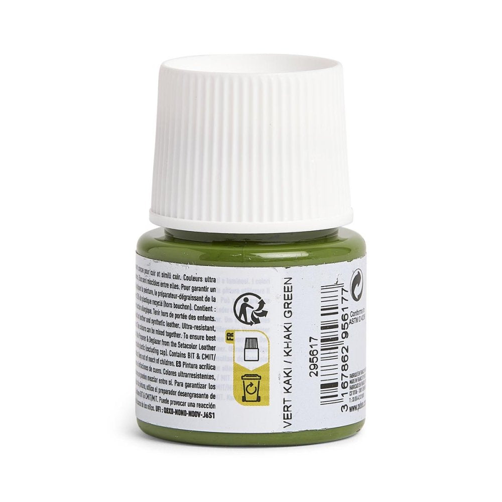 Pebeo Setacolor Leather Paint 45ml - Khaki Green