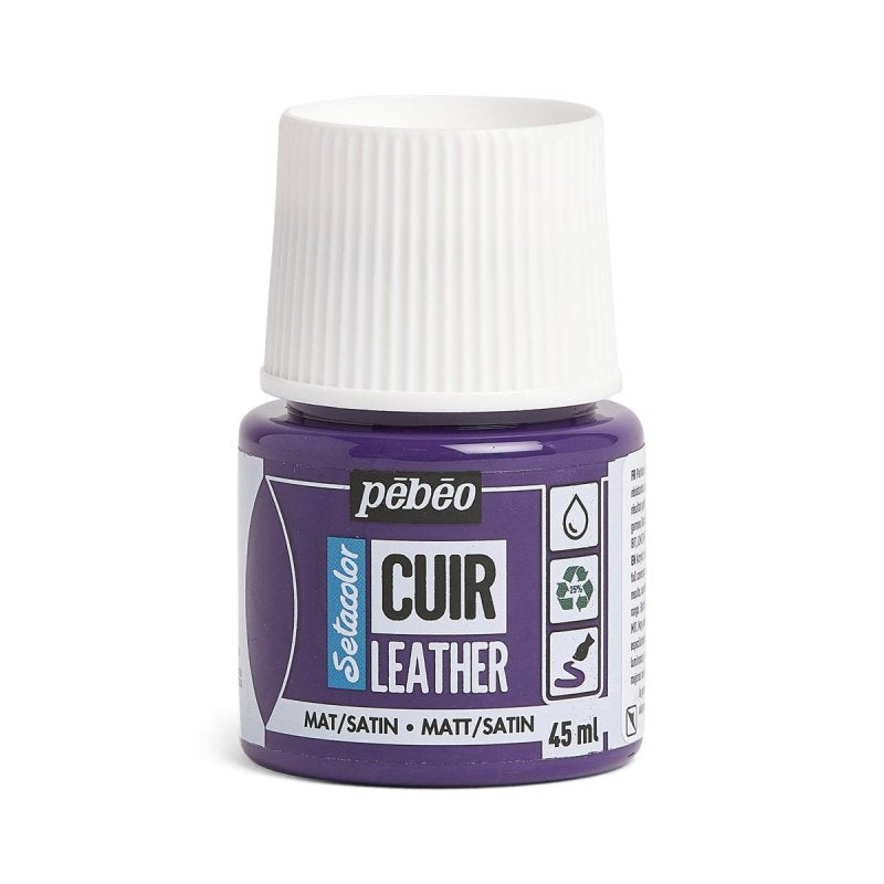Pebeo Setacolor Leather 45ml - Aubergine Violet