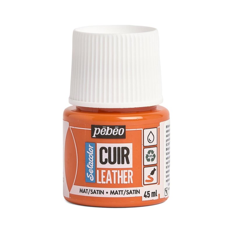 Pebeo Setacolor Leather Paint 45ml - Orange