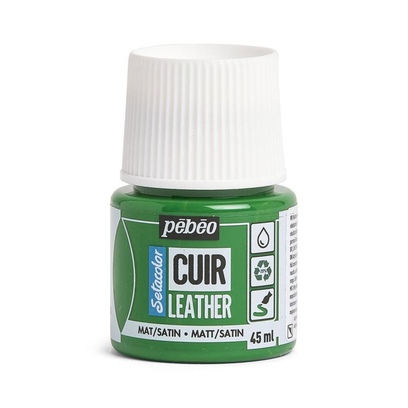 Pebeo Setacolor Leather Paint 45ml - Cactus Green