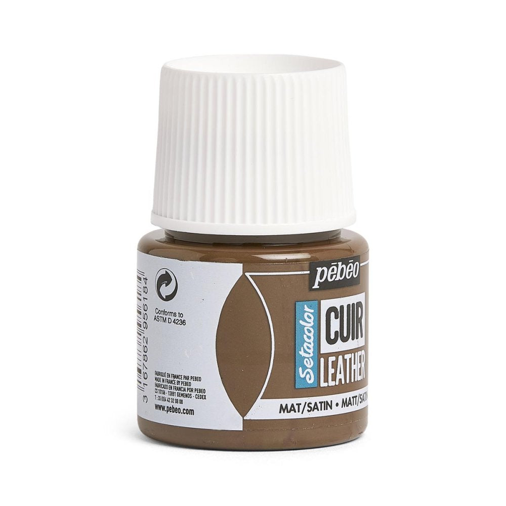 Pebeo Setacolor Leather Paint 45ml - Expresso Brown