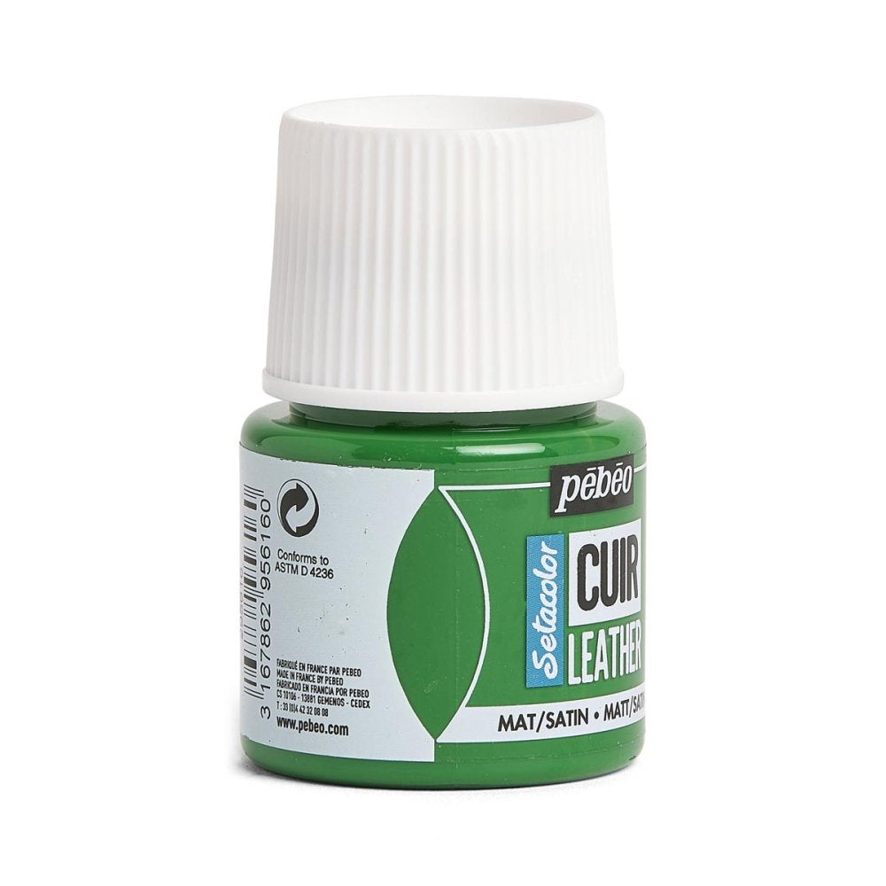 Pebeo Setacolor Leather Paint 45ml - Cactus Green