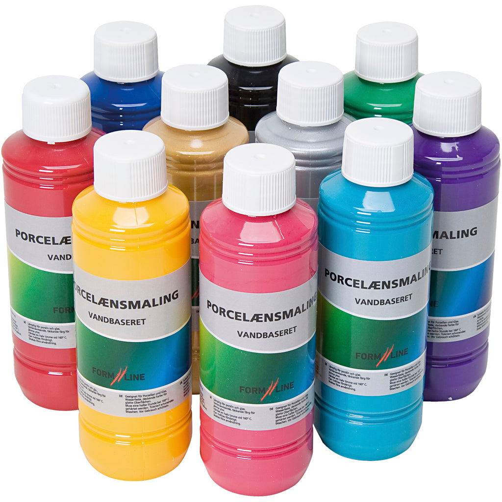 Glass and porcelain paint