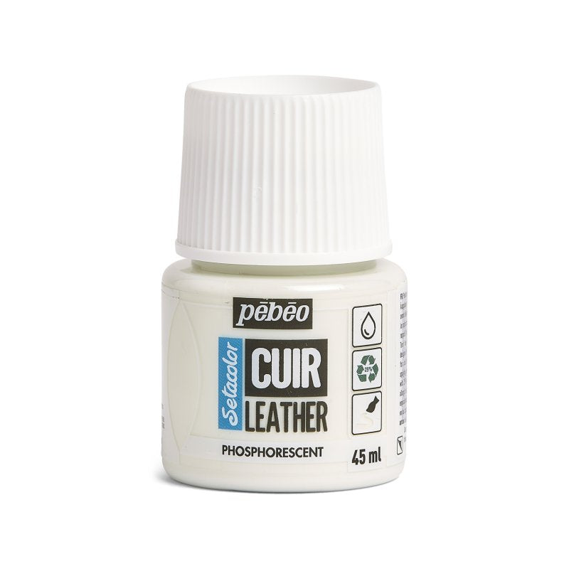Pebeo Setacolor Leather Paint 45ml - Phosphorescent