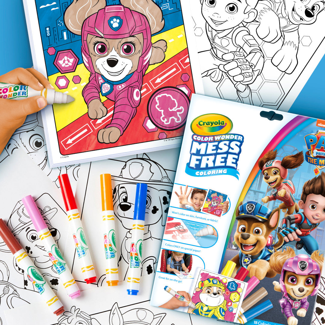 Crayola Color Wonder Colouring Book - Paw Patrol Movie