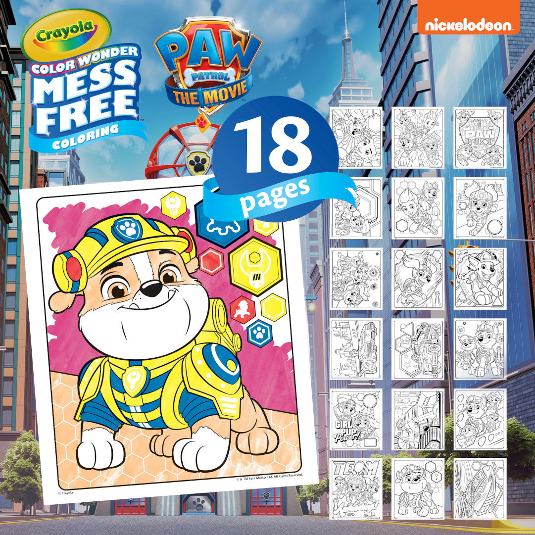 Crayola Color Wonder Colouring Book - Paw Patrol Movie
