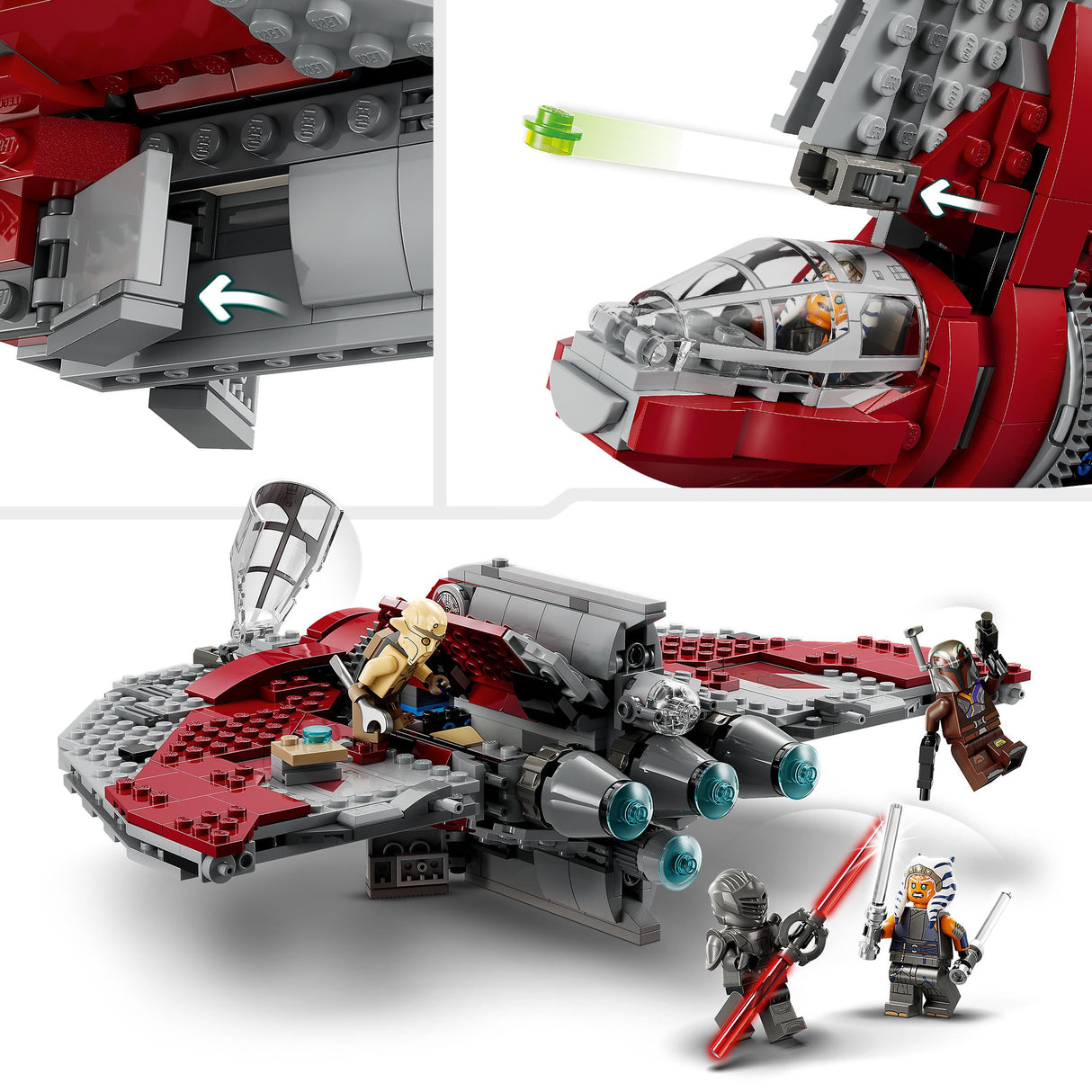 Lego Star Wars Ahsoka Tanos T-6 Jedi Shuttle