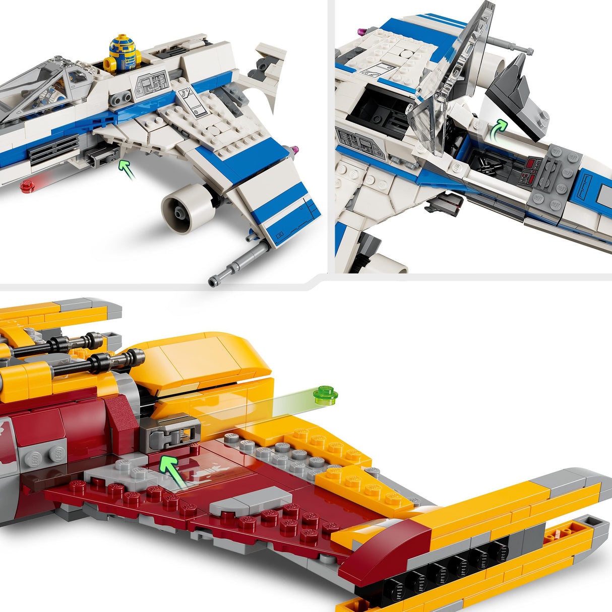 Lego Star Wars New Republic E-Wing vs Shin Hati's Starfighter