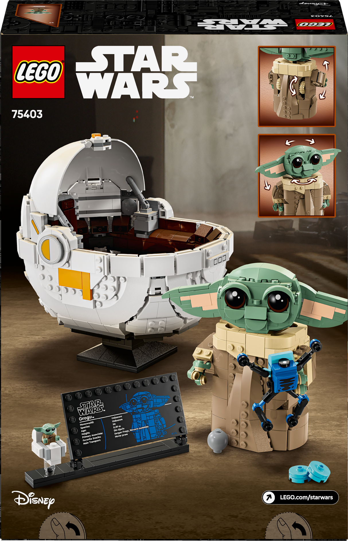 Lego Star Wars - Grogu with Hover Pram