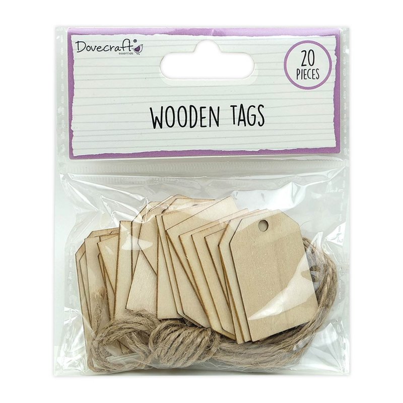 Dovecraft Wooden Tags (20 Pcs)