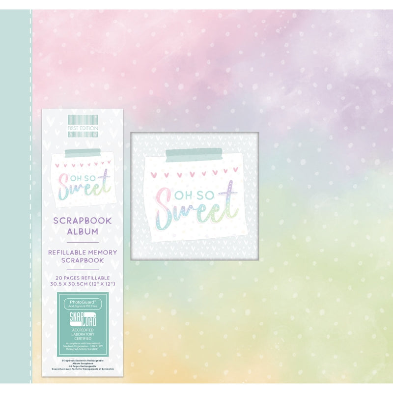 First Edition 12x12 Scrapbook Album - Oh So Sweet Ombre