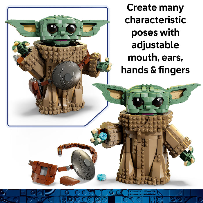 LEGO figure of a character with adjustable parts on a white background