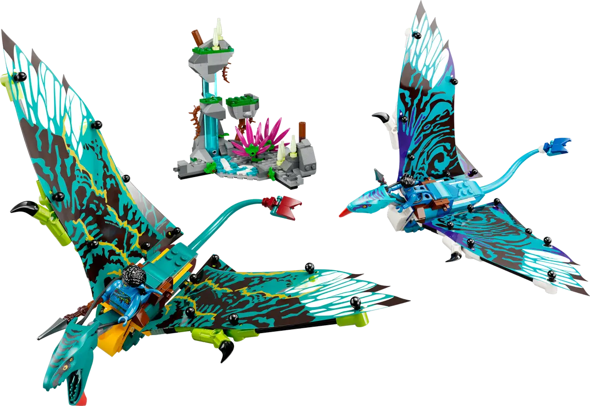 Lego Avatar - Jake and Neytiris First Flight on the Banshee