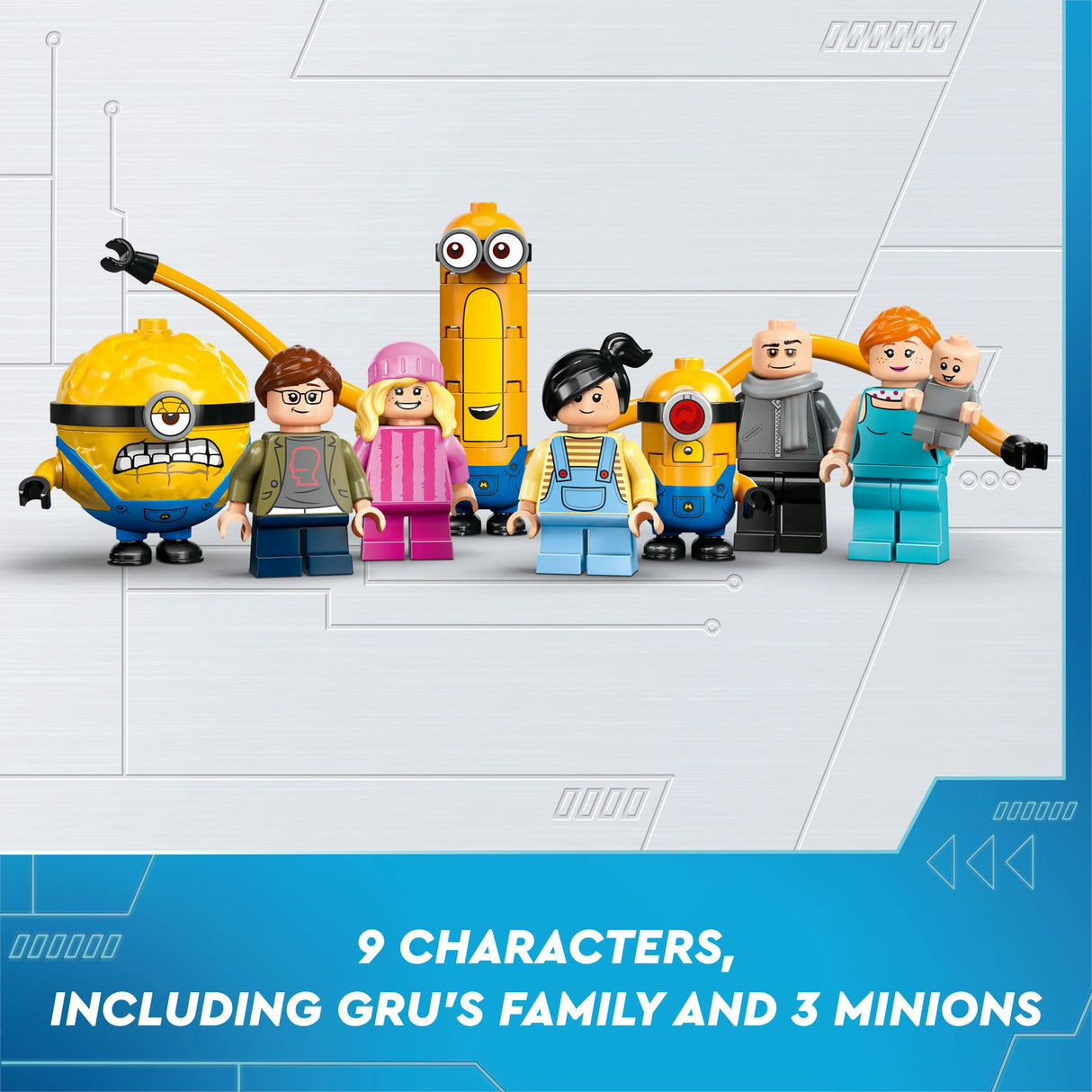 Lego Despicable Me 4 Minions and Gru's Family Mansion