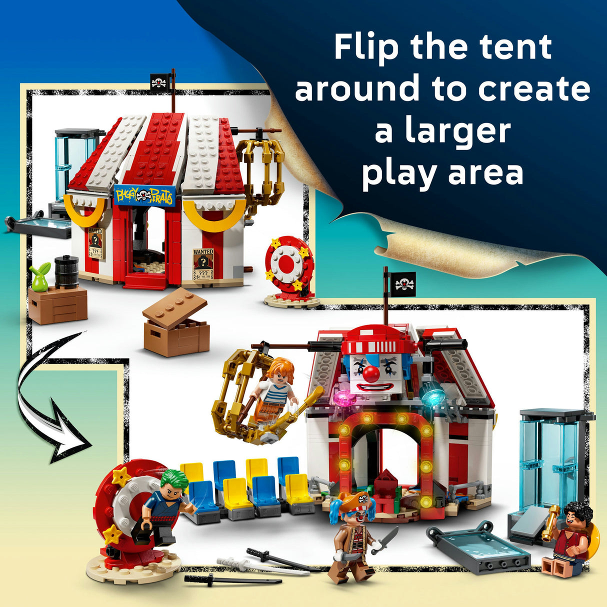 Lego One Piece - Buggy the Clown's Circus Tent