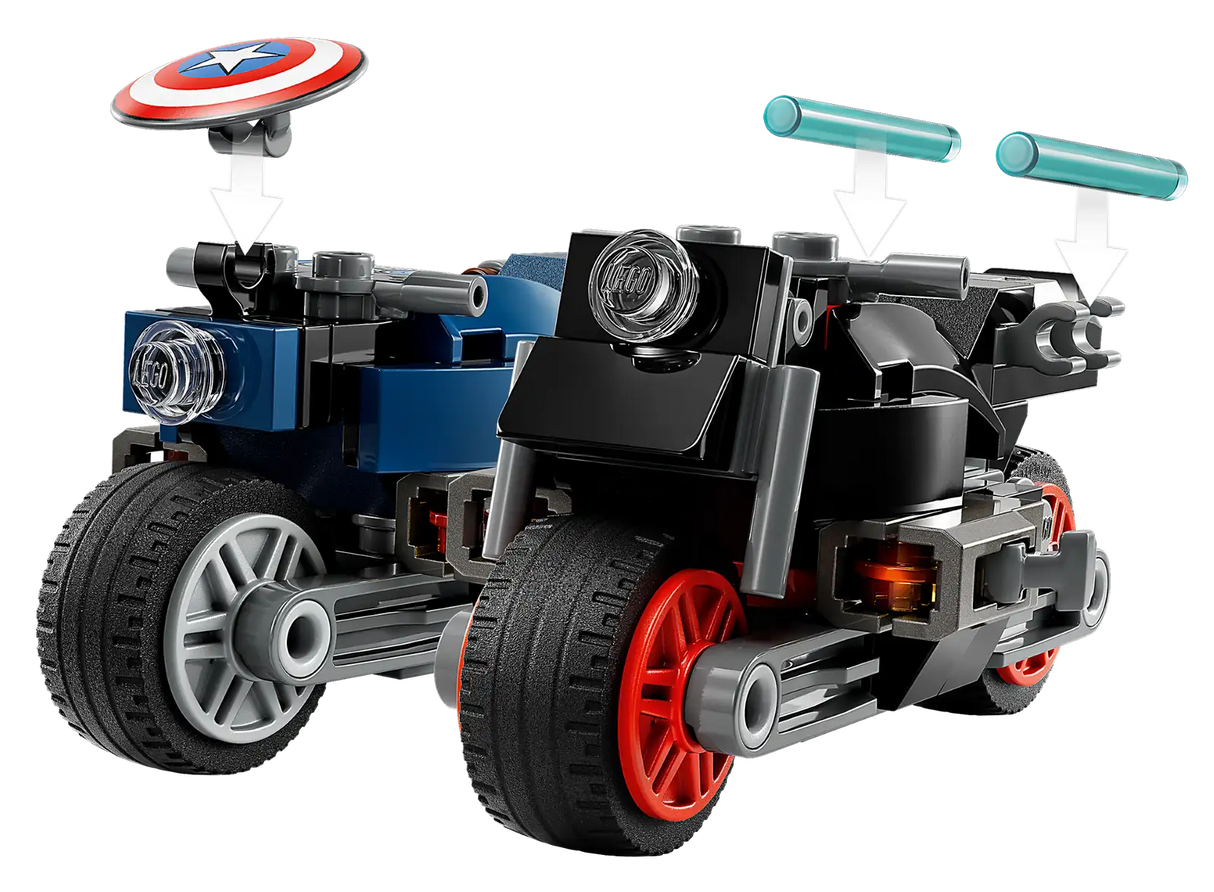 Lego Black Widow & Captain America Motorcycles
