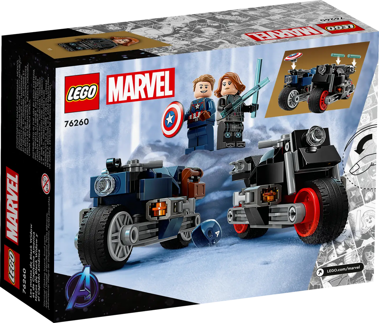 Lego Black Widow & Captain America Motorcycles