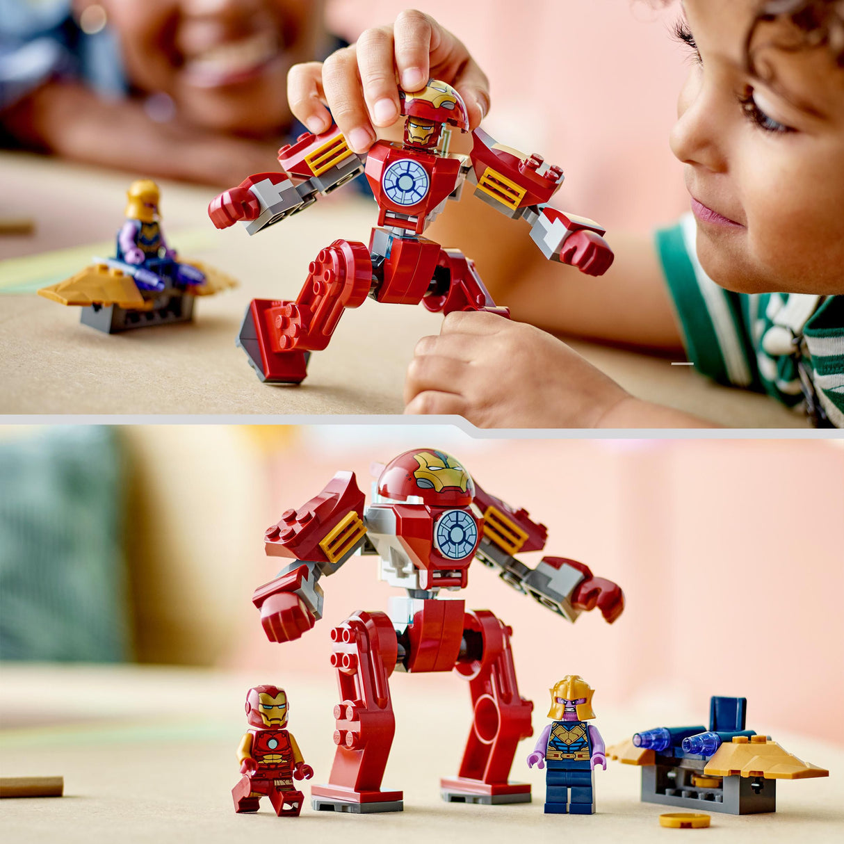 Lego Marvel Iron Man Hulkbuster vs Thanos