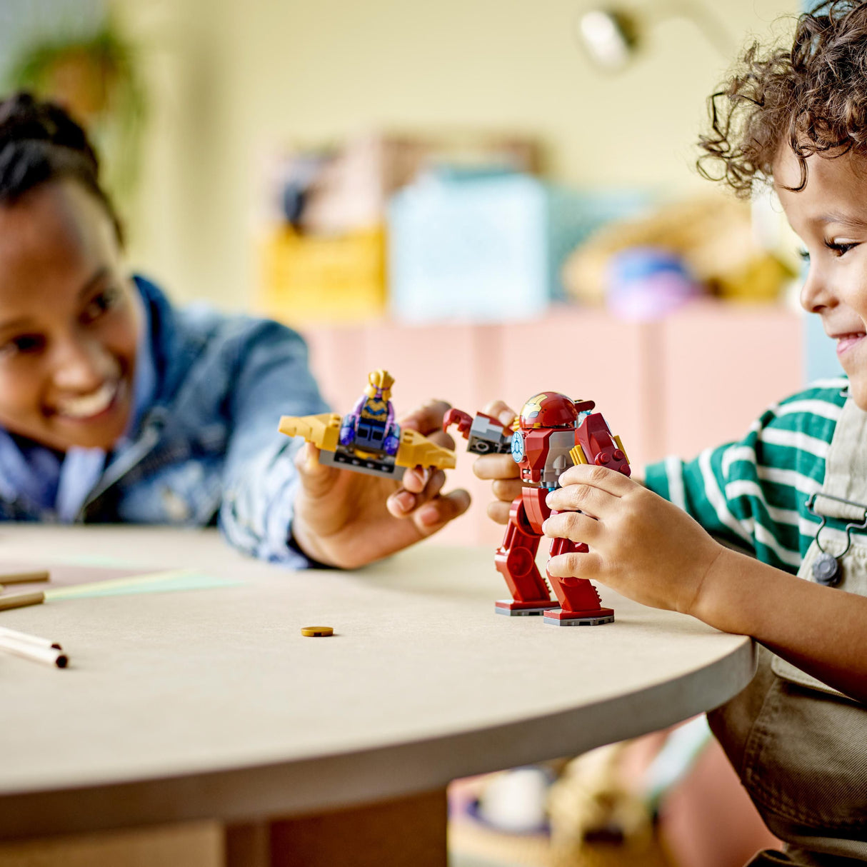 Lego Marvel Iron Man Hulkbuster vs Thanos