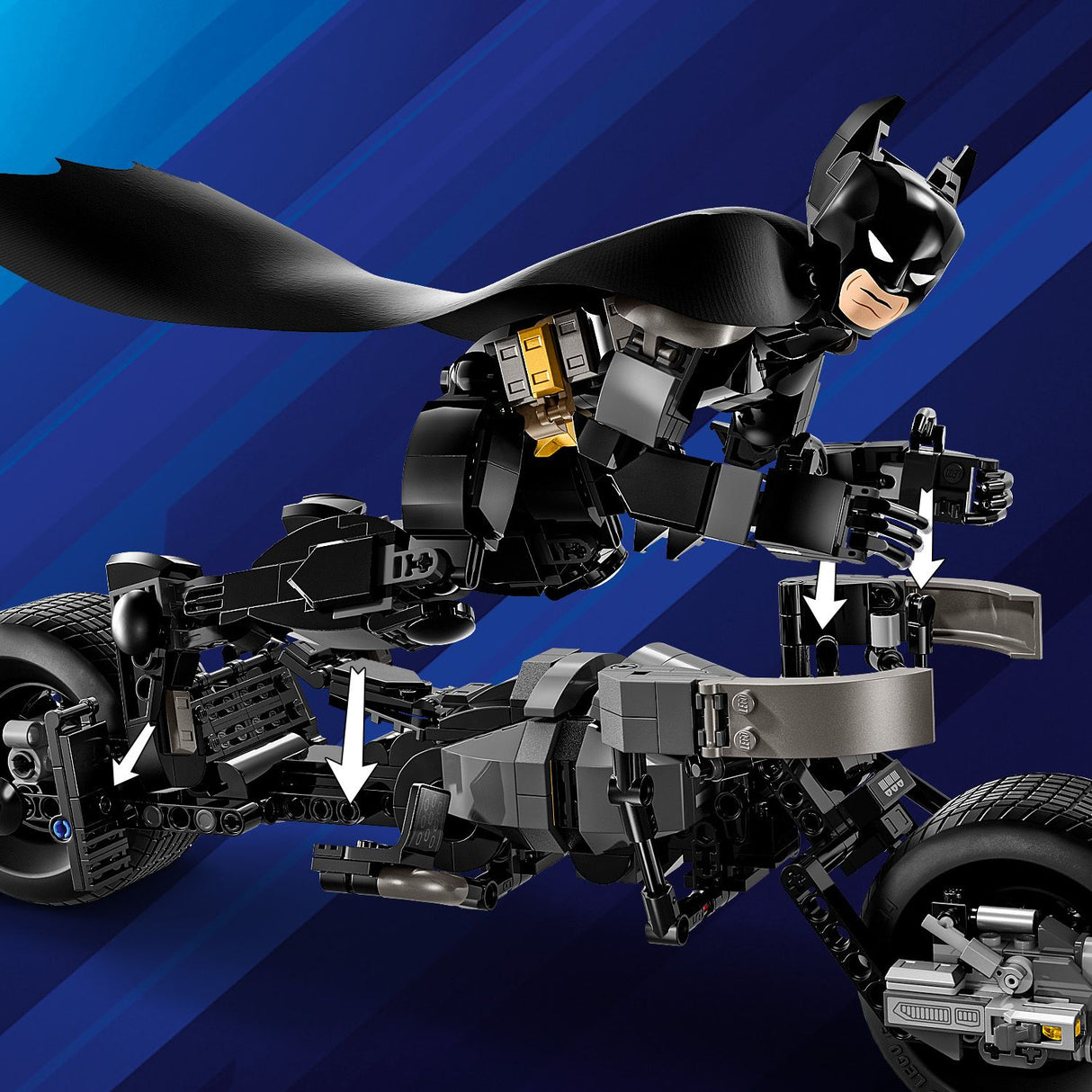 Lego Batman Construction Figure and Bat-Pod Bike