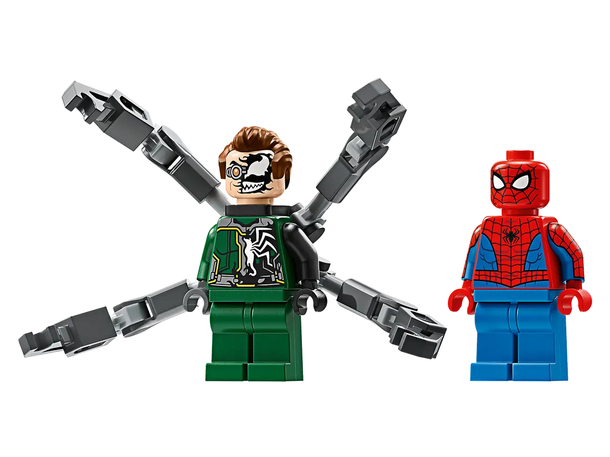 Lego Spiderman Motorcycle Chase: Spider-Man vs. Doc Ock