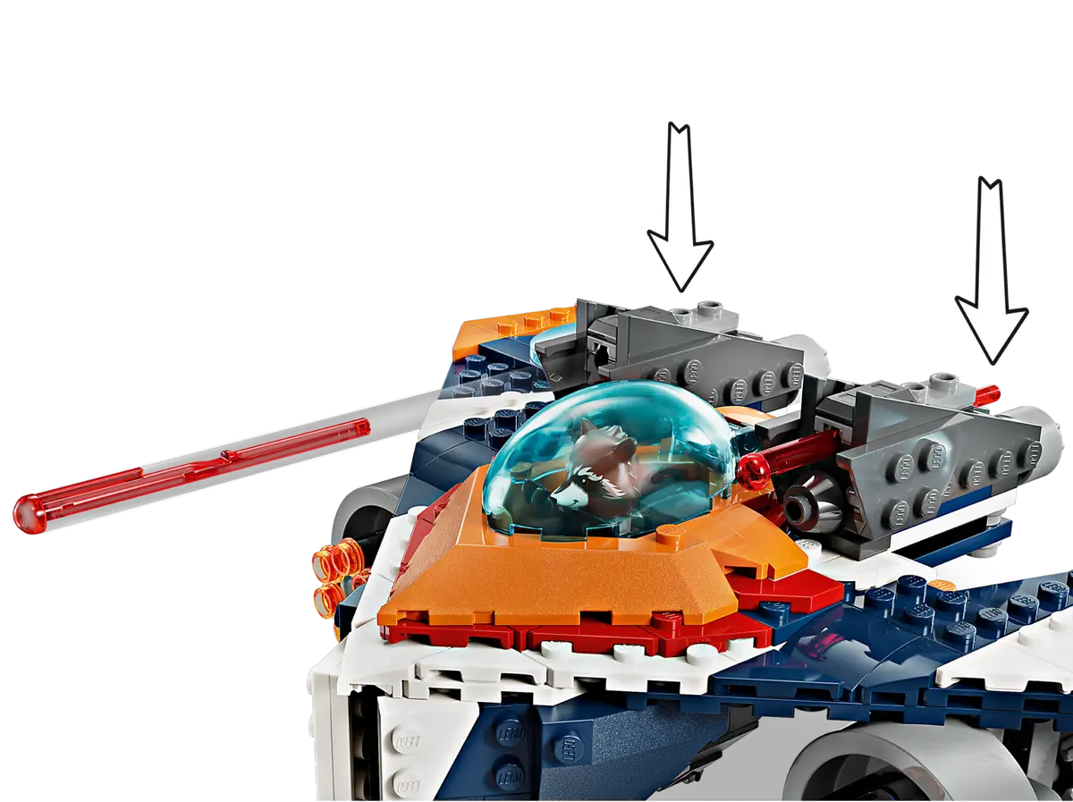 Lego Marvel Guardians of the Galaxy Rockets Warbird vs. Ronan