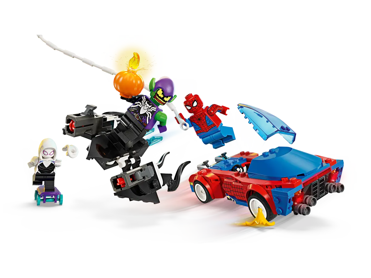 Lego Marvel Spider-Man Race Car & Venom Green Goblin