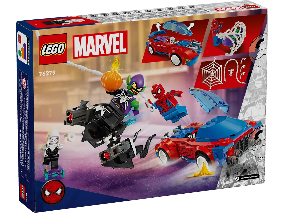 Lego Marvel Spider-Man Race Car & Venom Green Goblin