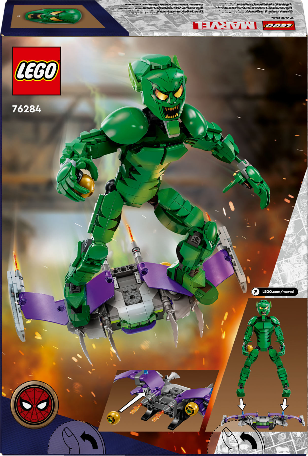 Lego Spiderman Green Goblin Construction Figure