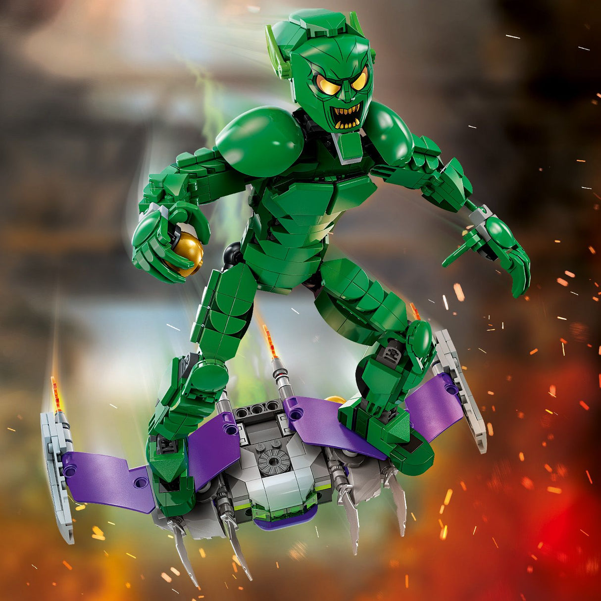 Lego Spiderman Green Goblin Construction Figure