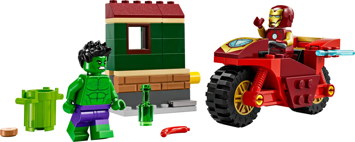 Lego Marvel: Iron Man with Bike and The Hulk