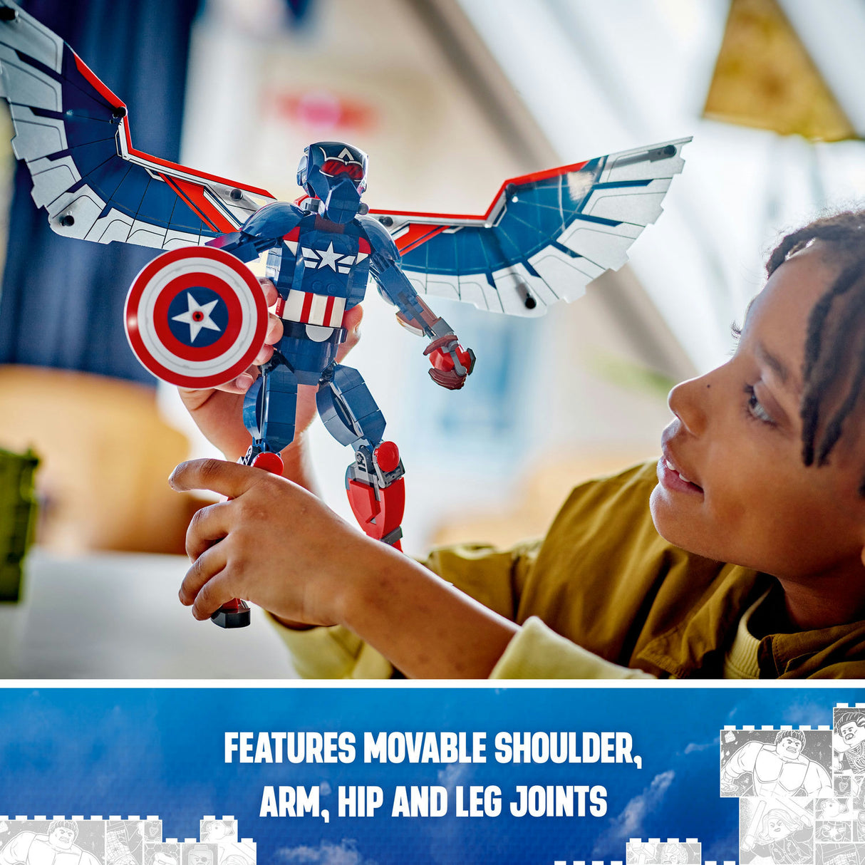 Lego Marvel New Captain America Construction Figure