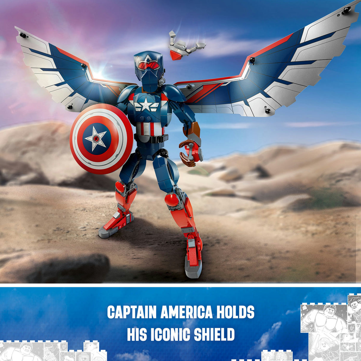 Lego Marvel New Captain America Construction Figure