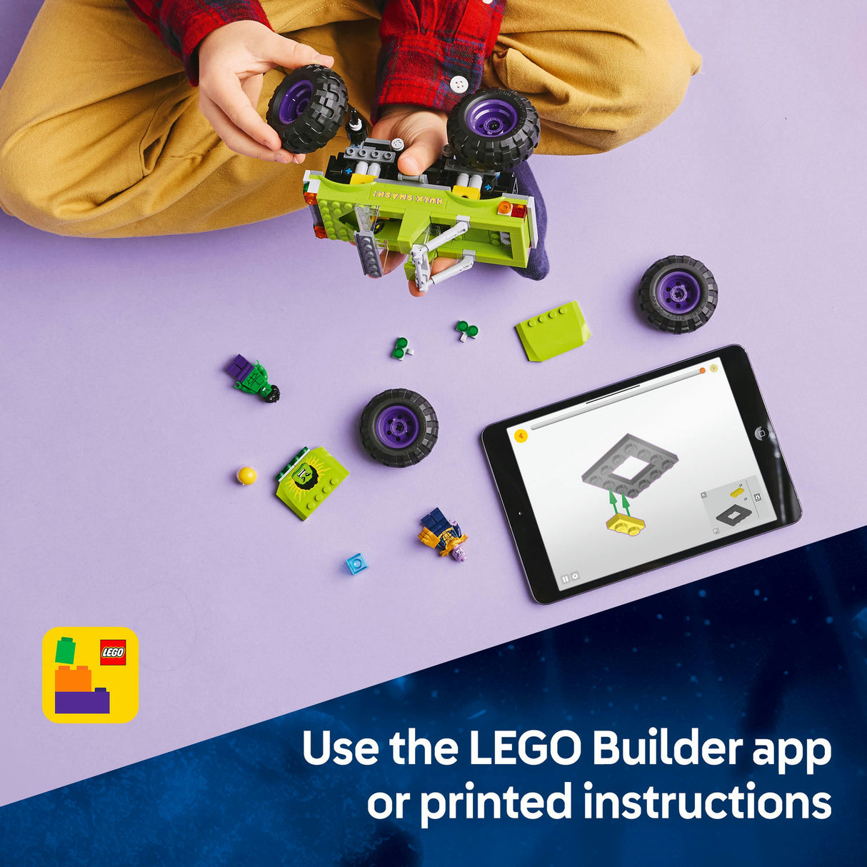 Lego Marvel - The Hulk Truck vs. Thanos