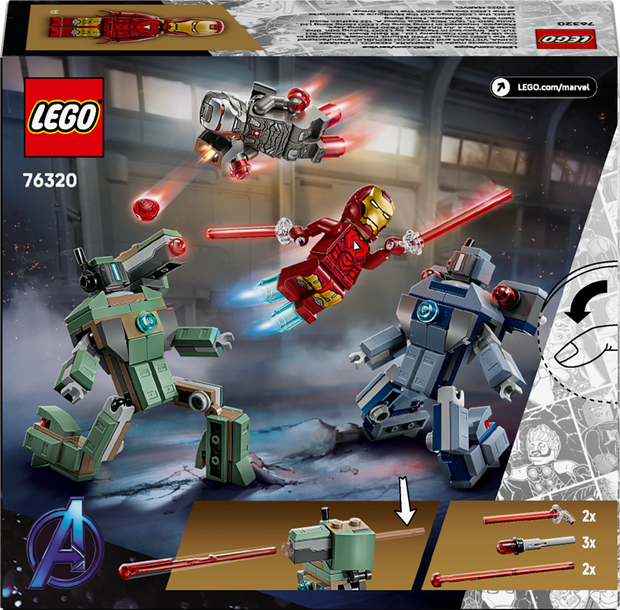 Lego Marvel - Iron Man & War Machine vs. Hammer Drones