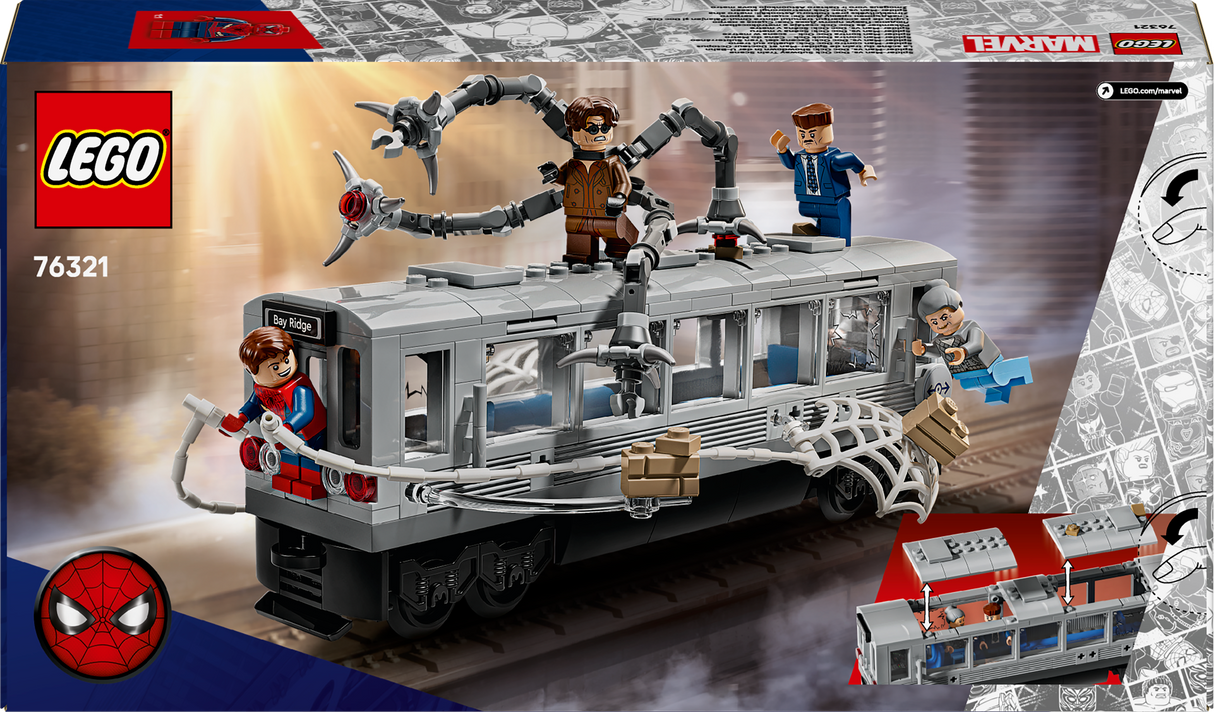 Lego Marvel - Spider-Man vs. Doc Ock Subway Train Scene