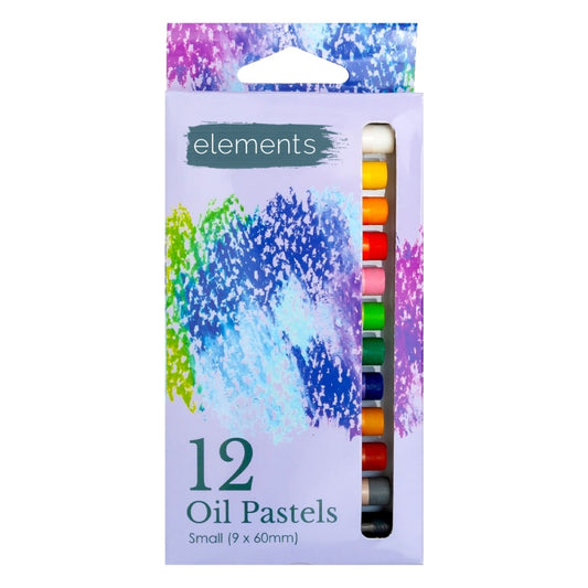 Elements 12 Slim Oil Pastels