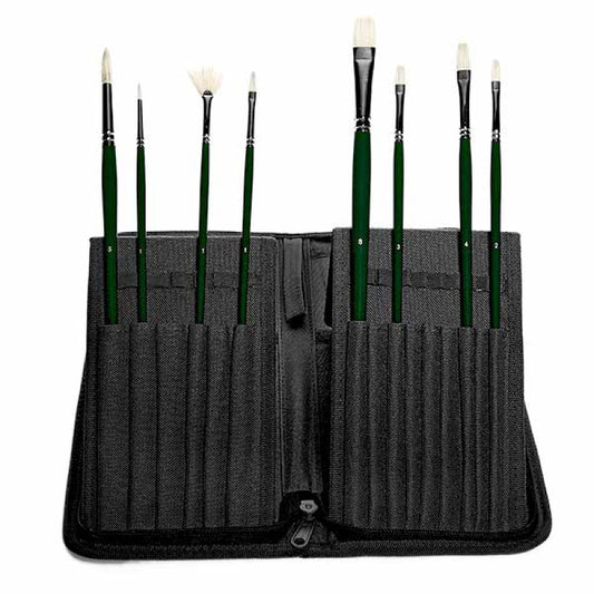 Elements Oil 8 Brush Stand Wallet