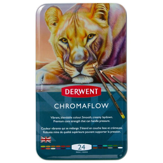 Derwent Chromaflow Pencils Tin 24