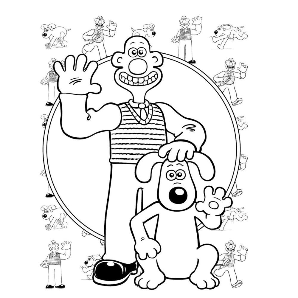 Wallace and Gromit Colouring Book