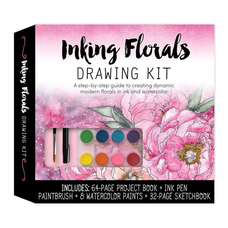 Inking Florals Watercolour Drawing Kit