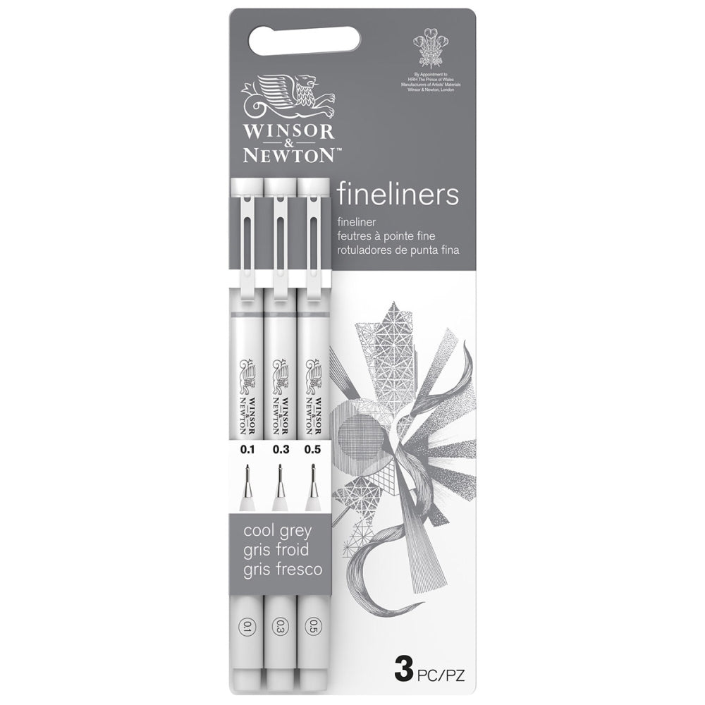 Winsor & Newton Fineliner - Cool Grey Set (3 Pack)