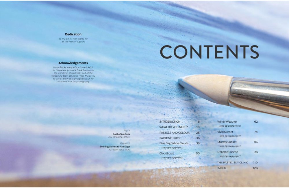 Painting Skies in Pastel Art Book by Sandra Orme