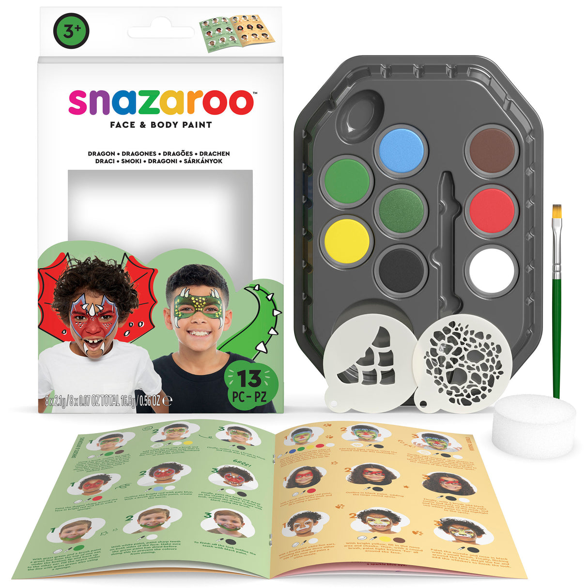 Snazaroo Face Painting Kit - Dragons & Dinosaurs