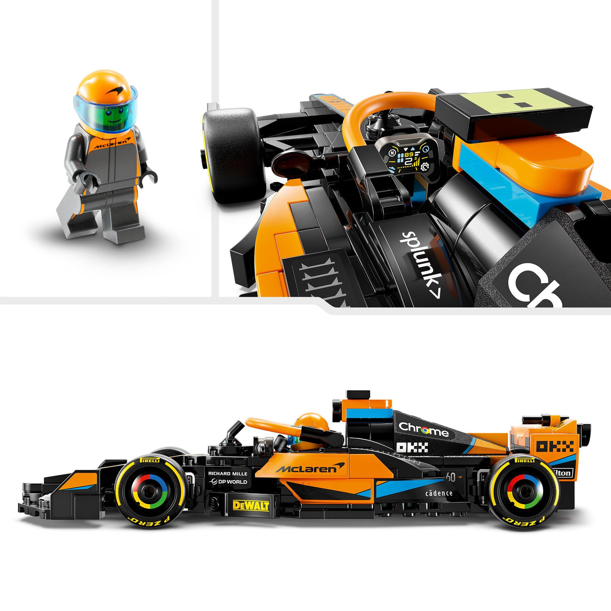 Lego Speed Champions 2023 McLaren Formula 1 Race Car