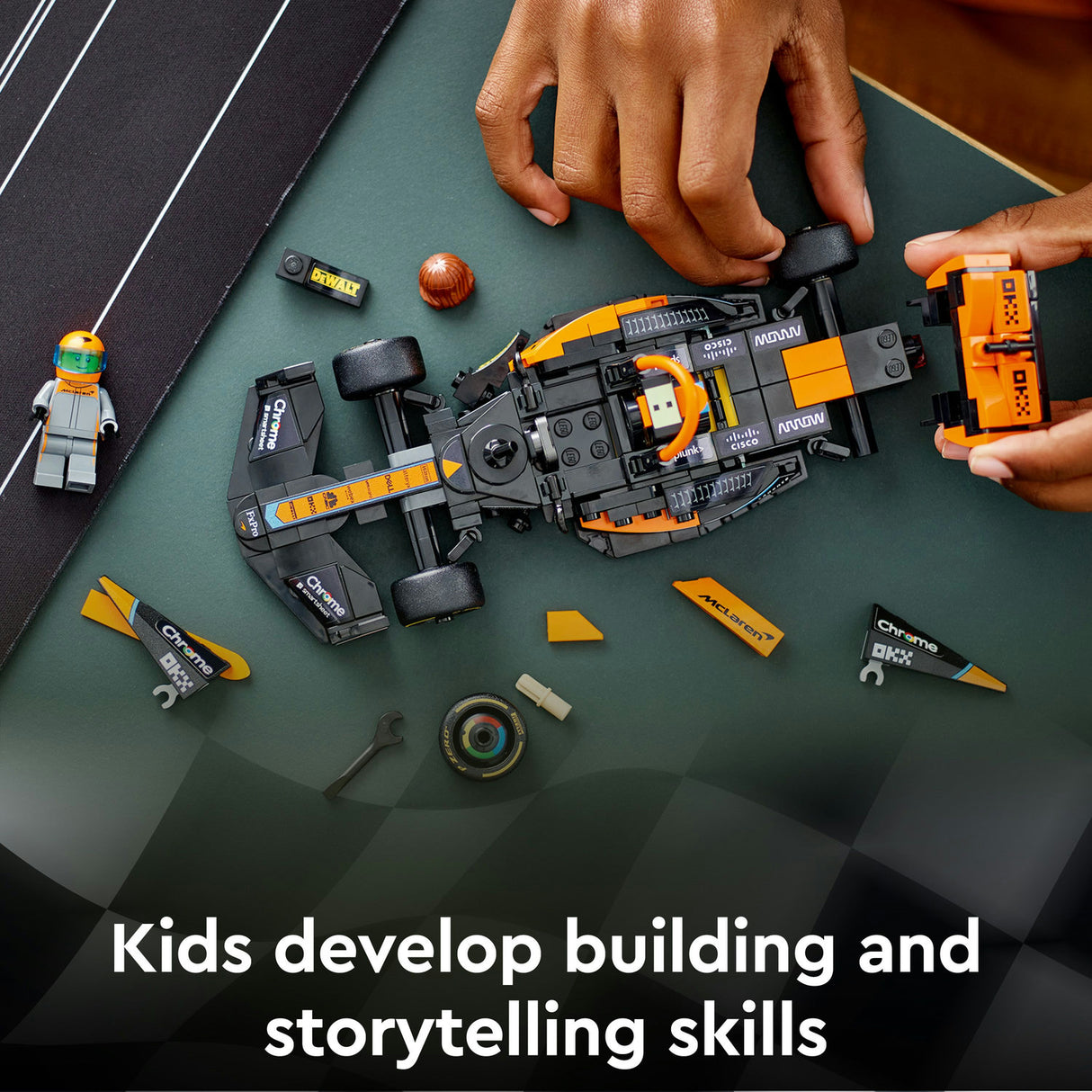 Lego Speed Champions 2023 McLaren Formula 1 Race Car