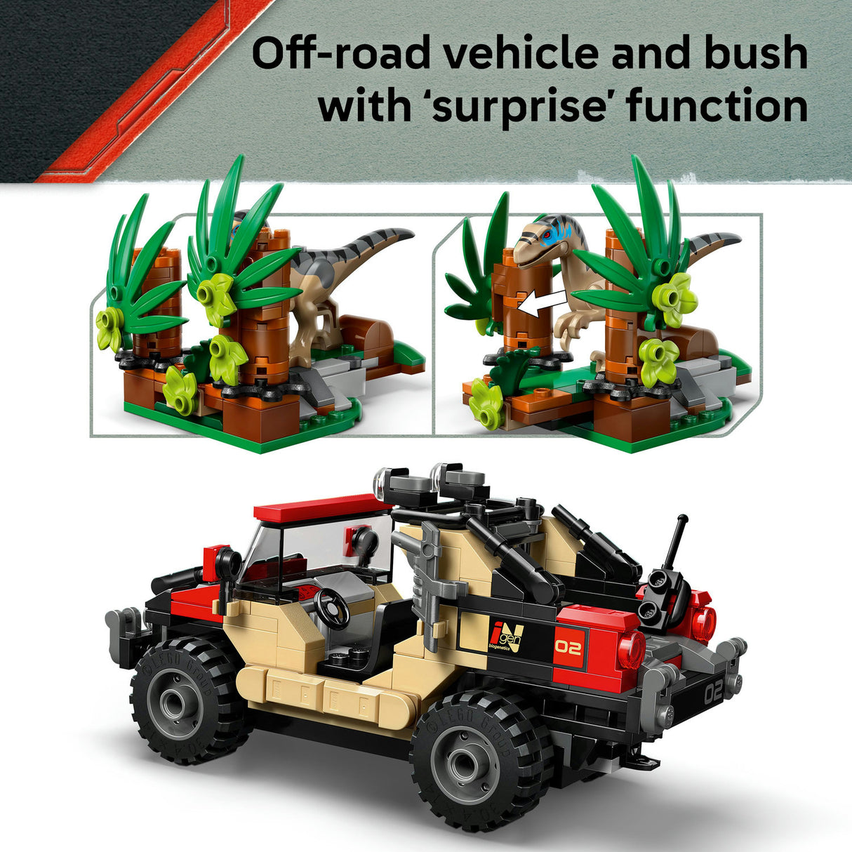 Lego Jurassic World - Raptor Off-Road Escape