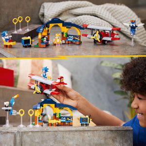 Lego Sonic the Hedgehog Tails Workshop and Tornado Plane