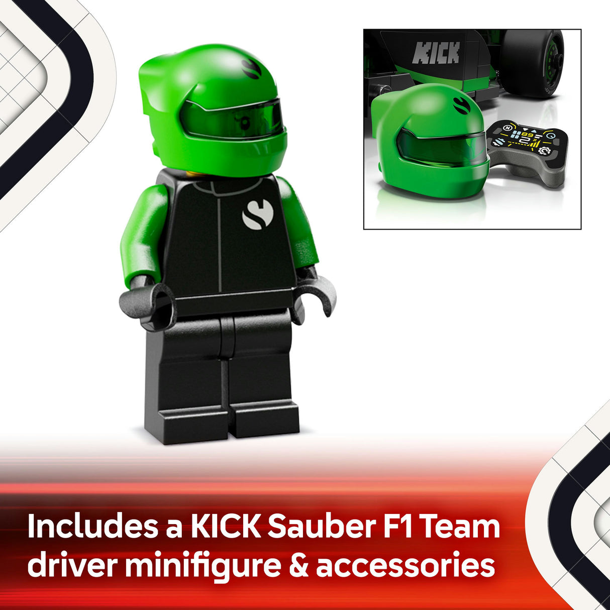 Lego Speed Champions - KICK Sauber F1® Team C44 Race Car